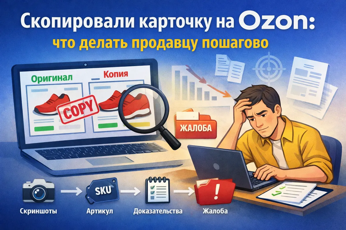 Скопировали карточку на Ozon: что делать продавцу пошагово